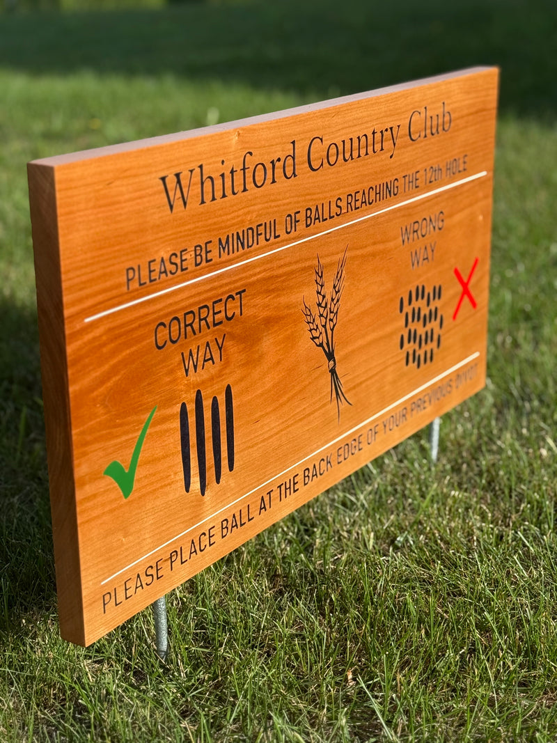 Back Scratch Sign Yardage Markers – Scratch Sign Co.