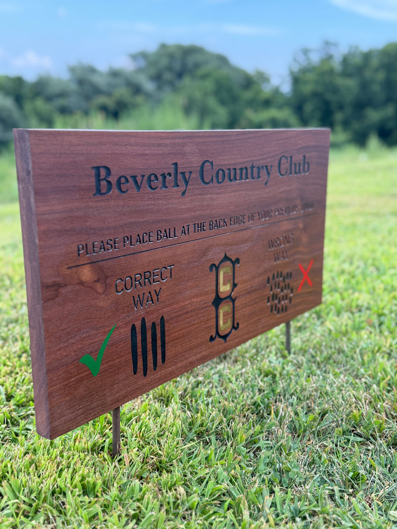 Back Scratch Sign Yardage Markers – Scratch Sign Co.
